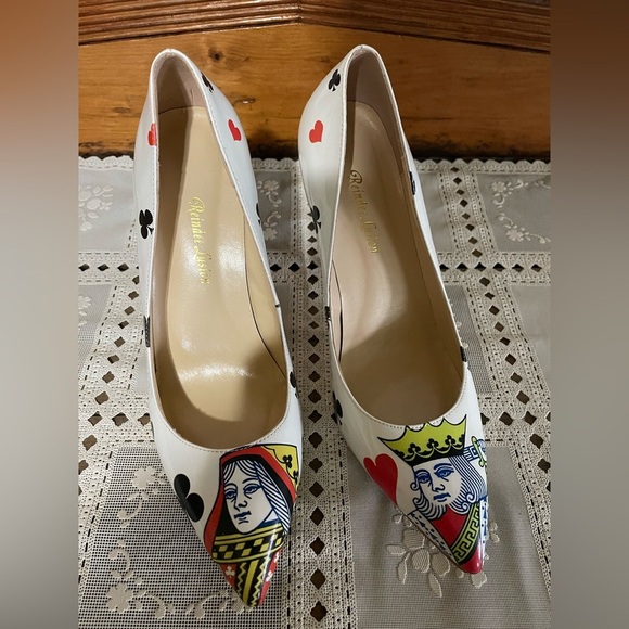 REINDEE LUSION gambling high heel pumps size 10 NWOT - Picture 2 of 6